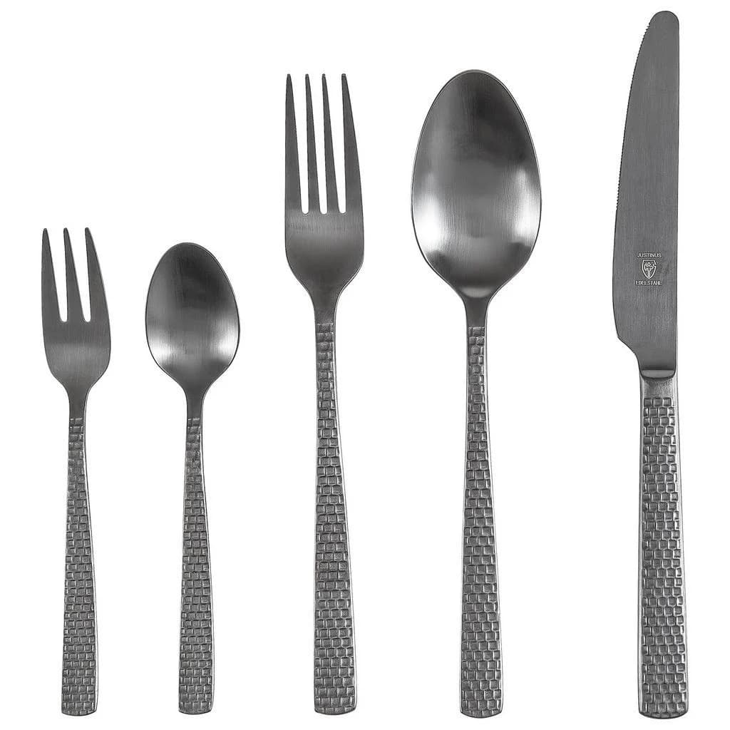 Justinus Besteckset Sunset 30-teilig Schwarz Metall