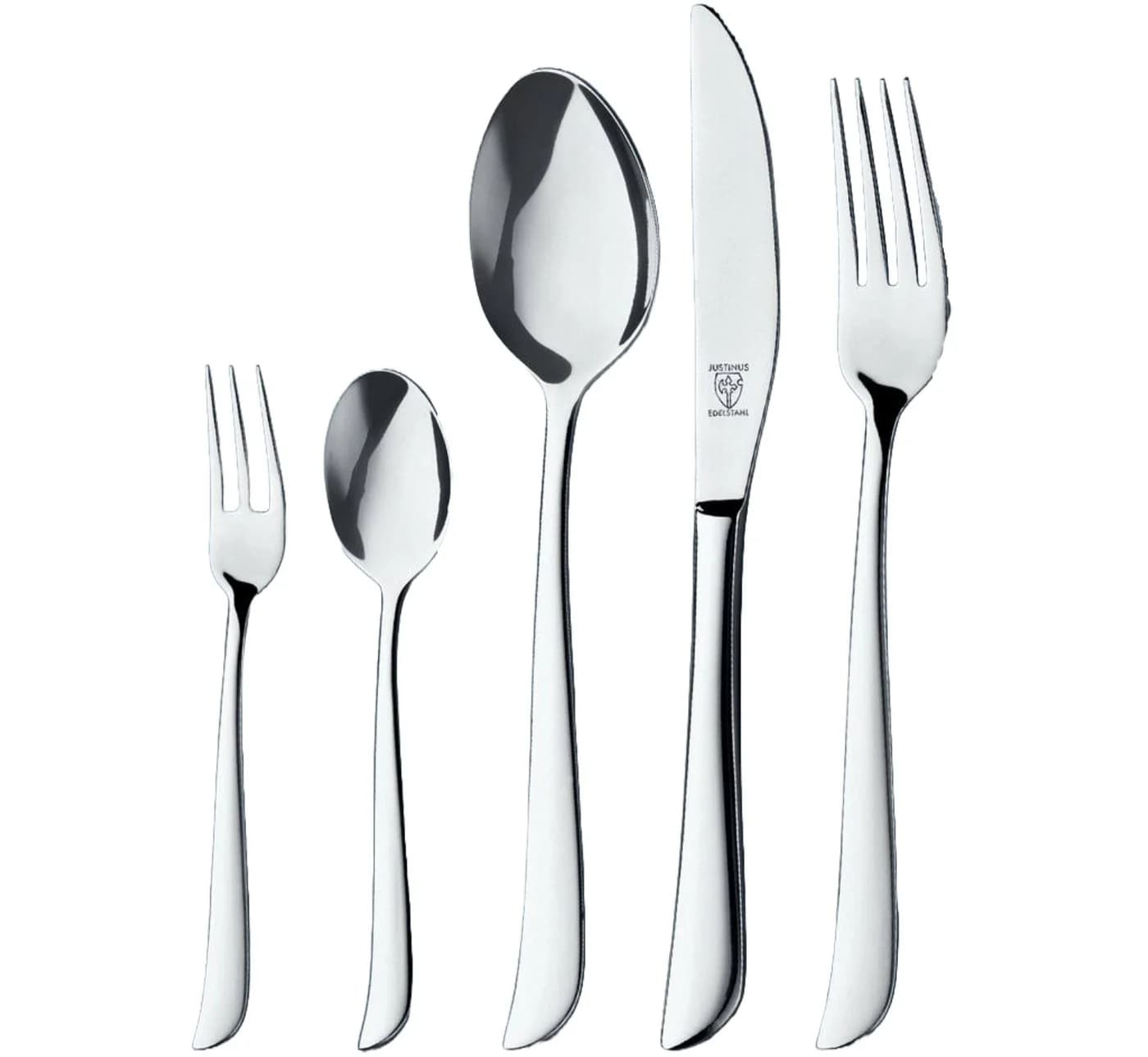 Justinus Besteck-Set 6-tlg. Twist Silber Klingenstahl
