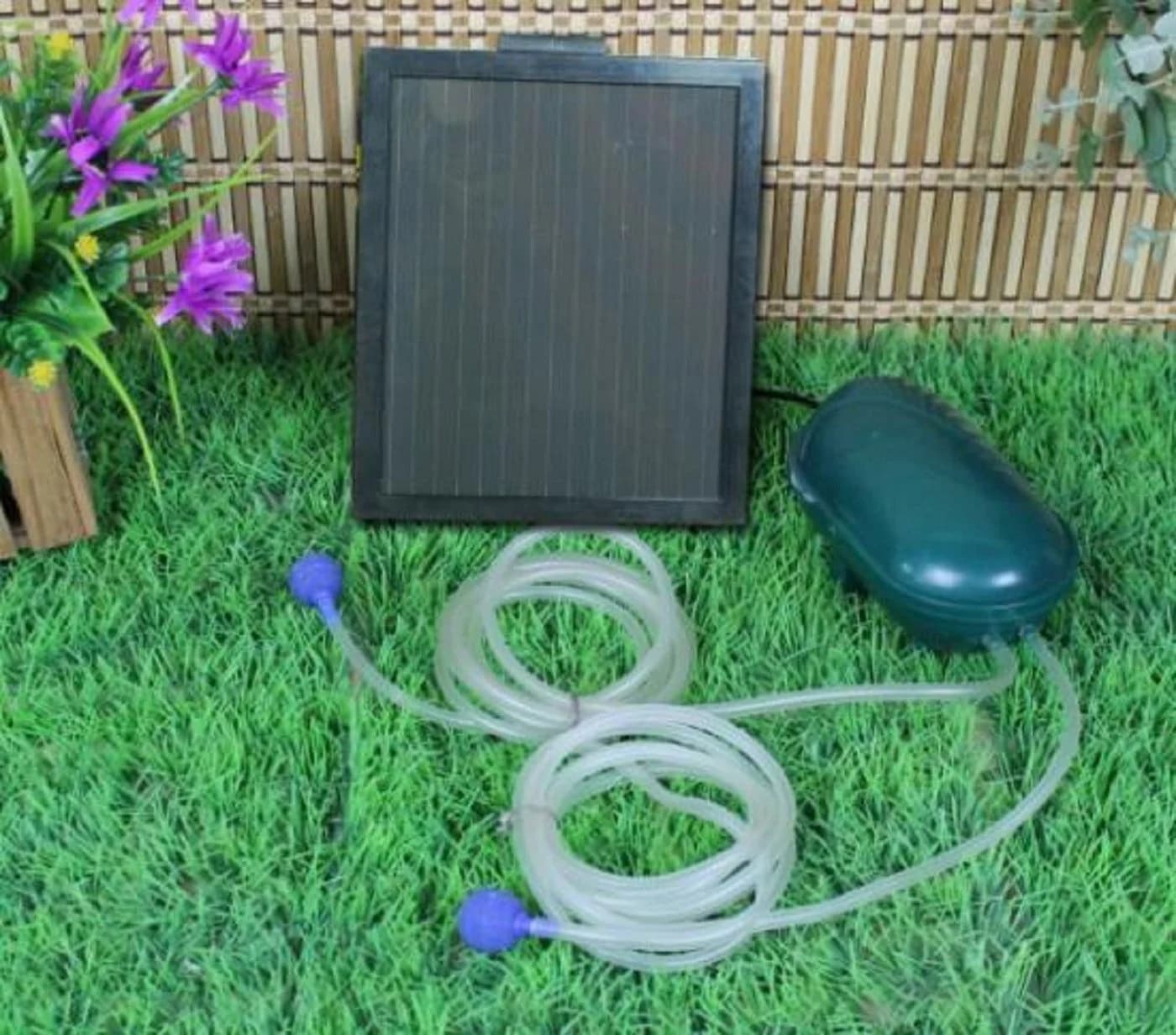 Wehmann Teichbelüfter Solar Power Doppel Belüfterpumpe 200 l/h