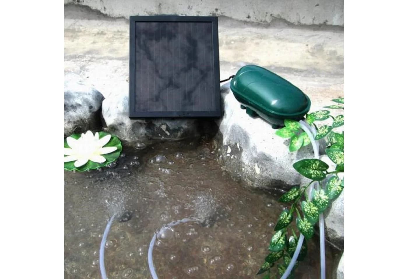 Wehmann Teichbelüfter Solar Power Doppel Belüfterpumpe 200 l/h - Bild 2