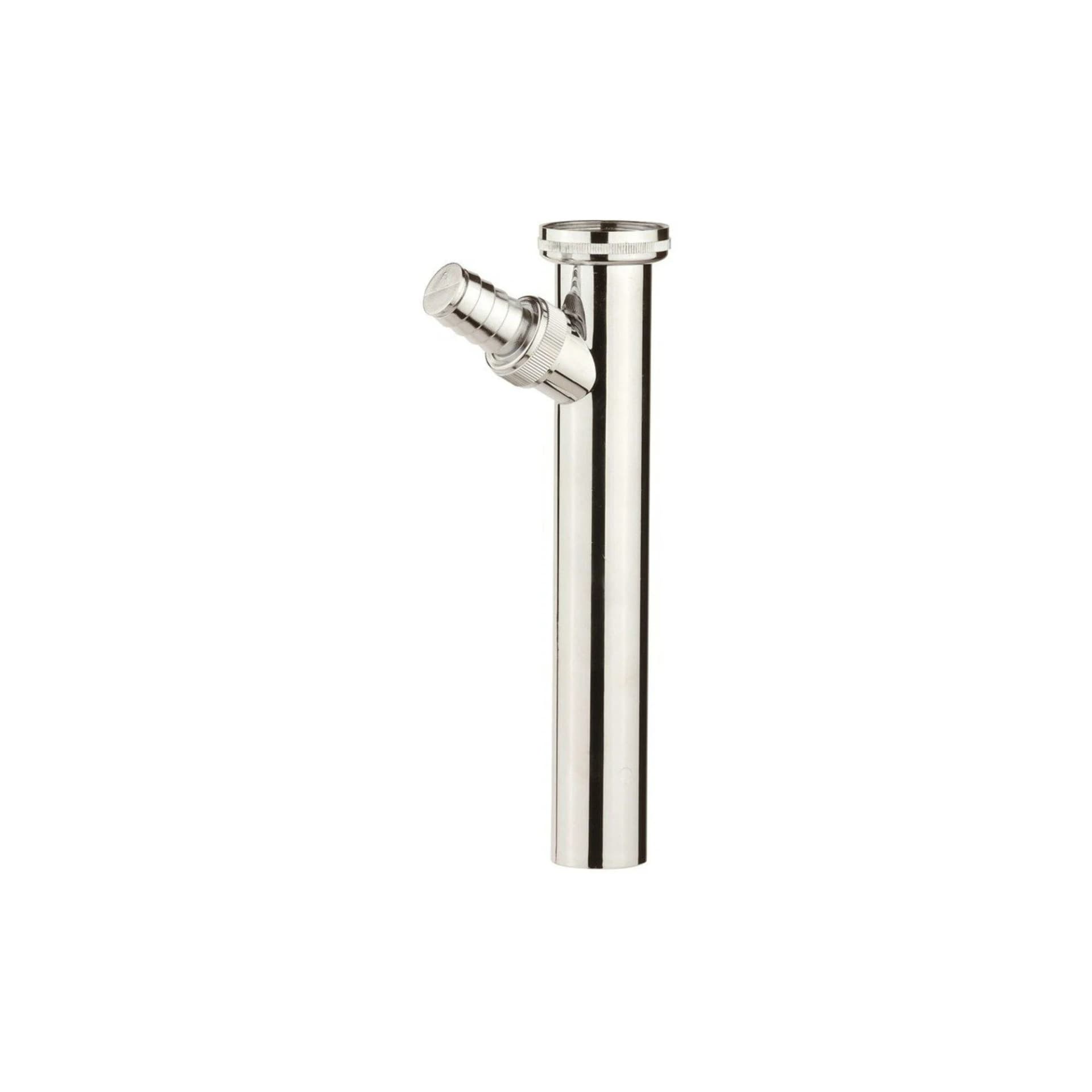KIRCHHOFF Tauchrohr Siphon Chrom 1 1/4"x 3/4"Tx 200x 32mm mit Waschgeräteanschluss