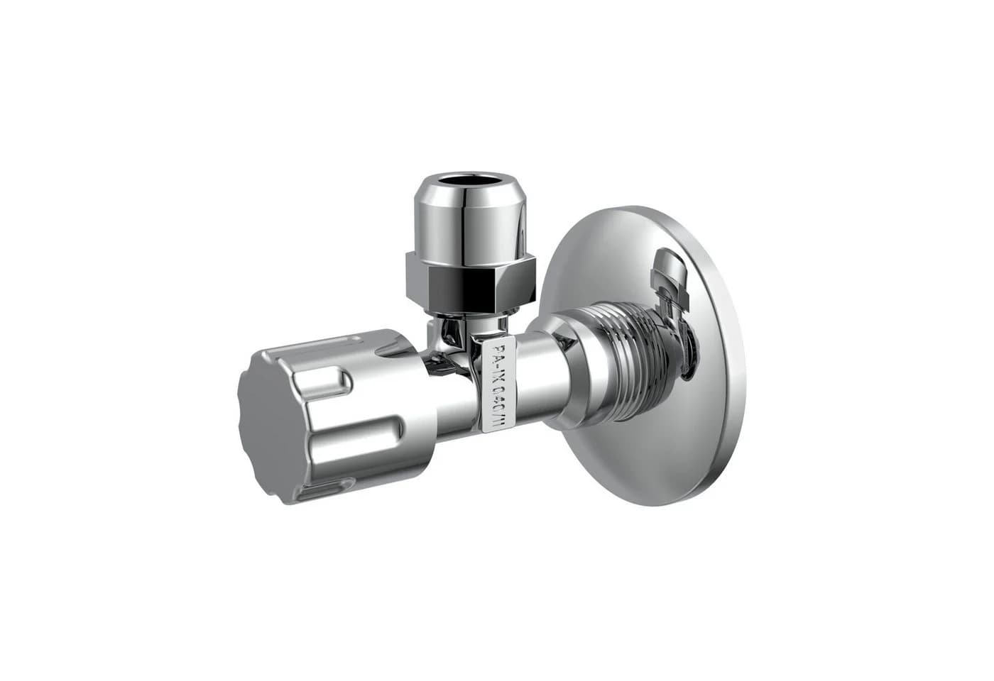 KIRCHHOFF Eckventil 1/2"AG x 3/8"AG x 10 mmQ mit Schubrosette selbstdichtend