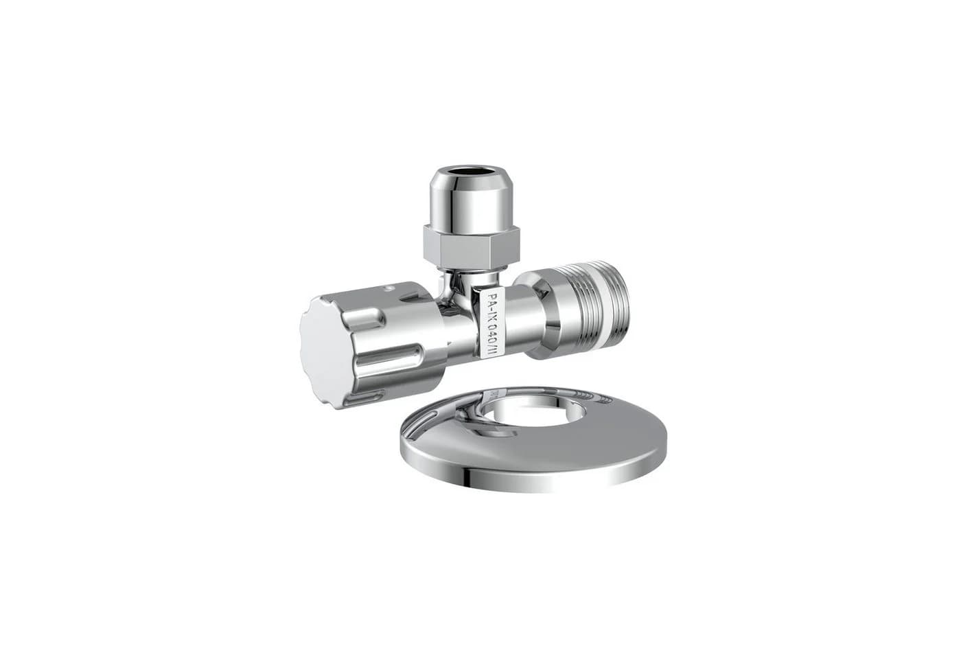 KIRCHHOFF Eckventil 1/2"AG x 3/8"AG x 10 mmQ mit Schubrosette selbstdichtend - Bild 2