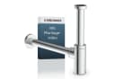Kirchhoff Design Flaschensiphon Silber Edelstahl mit Reinigungsöffnung Bild 2