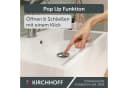 Kirchhoff Design-Ablaufventil mit Überlauf Chrom Push-Open Bild 1