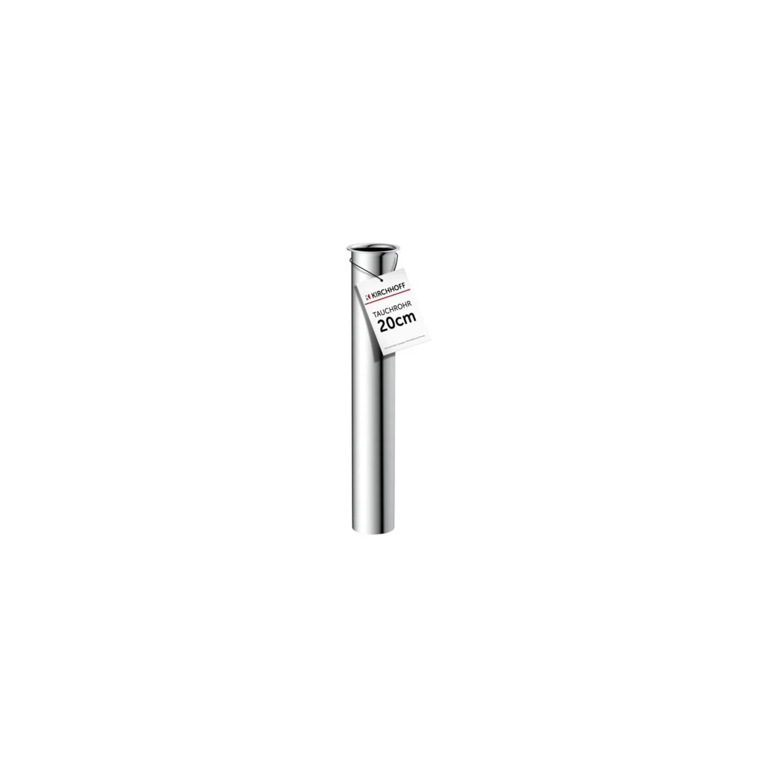 KIRCHHOFF Tauchrohr 1 1/4" x 200 mm x 32 mm Chrom für Siphon