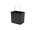 Hailo Einbaumülleimer 18 L Schwarz mit Henkel Bild 2