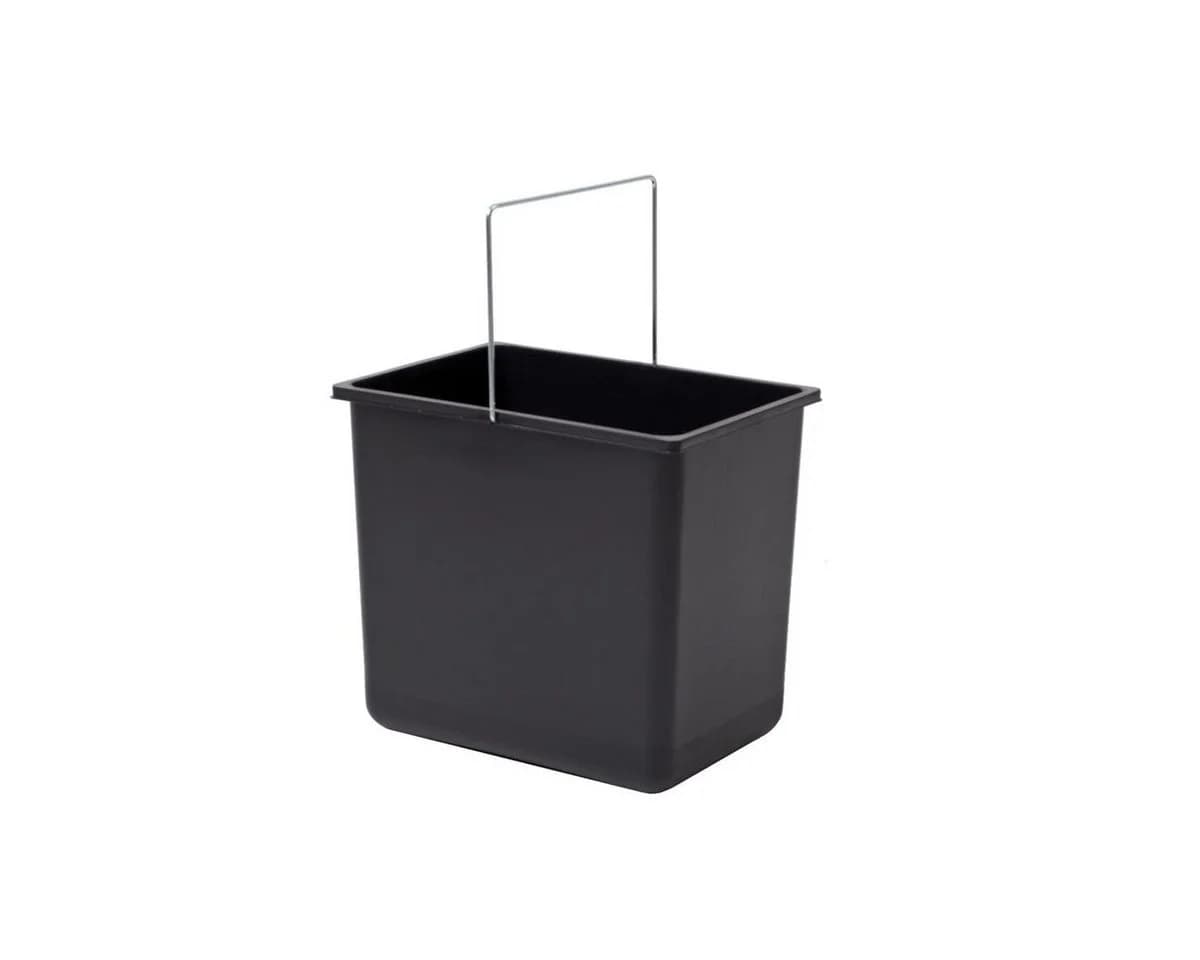 Hailo Einbaumülleimer 18 L Schwarz mit Henkel - Bild 2