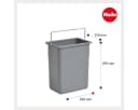 Hailo Inneneimer 8,5 L hellgrau mit Henkel Bild 3