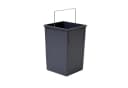 Hailo Inneneimer 15L dunkelgrau mit Metall-Henkel Bild 2