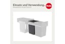 Hailo Inneneimer 15L dunkelgrau mit Metall-Henkel Bild 4