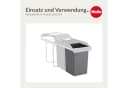 Hailo Inneneimer 15L dunkelgrau mit Metall-Henkel Bild 5