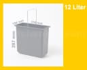 Hailo Einbaumülleimer 12 Liter grau Ersatz Bild 3
