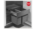 Hailo StapelBox 28/17 Einbaumülleimer 45L Grau Bild 1
