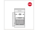 Hailo StapelBox 28/17 Einbaumülleimer 45L Grau Bild 4