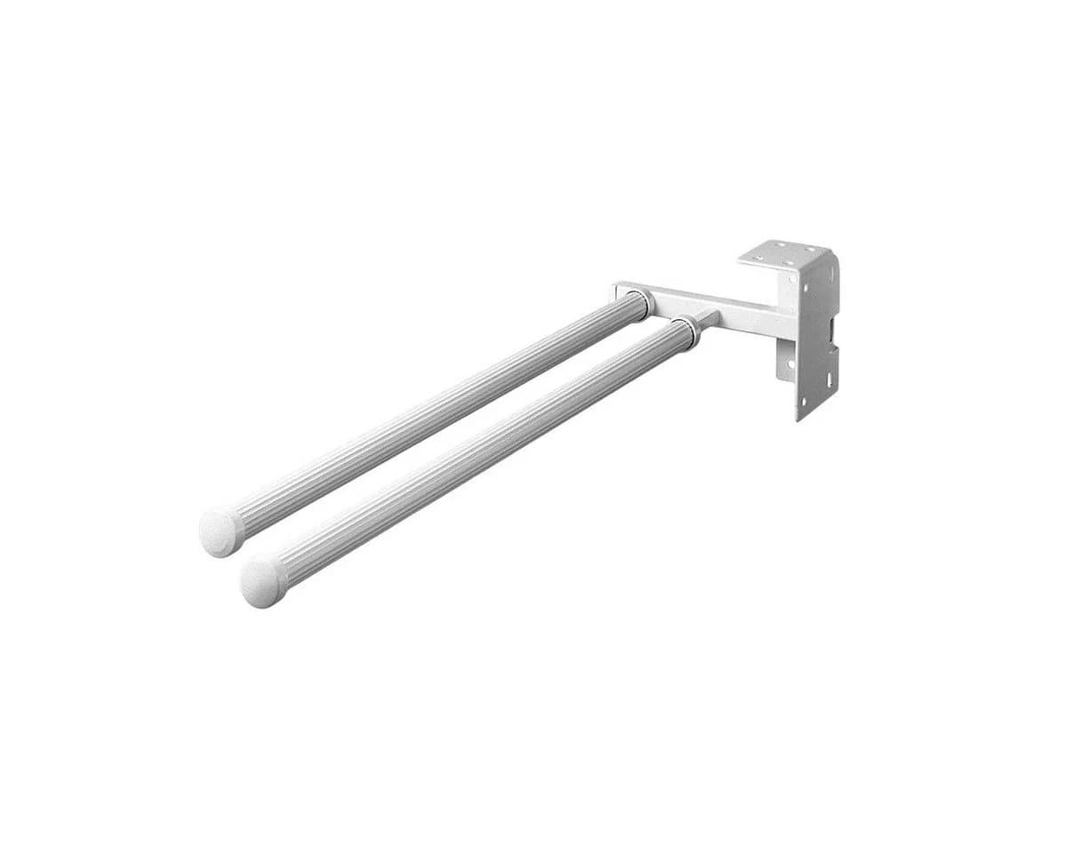 Moderner Handtuchhalter in Reinweiß - Bild 2