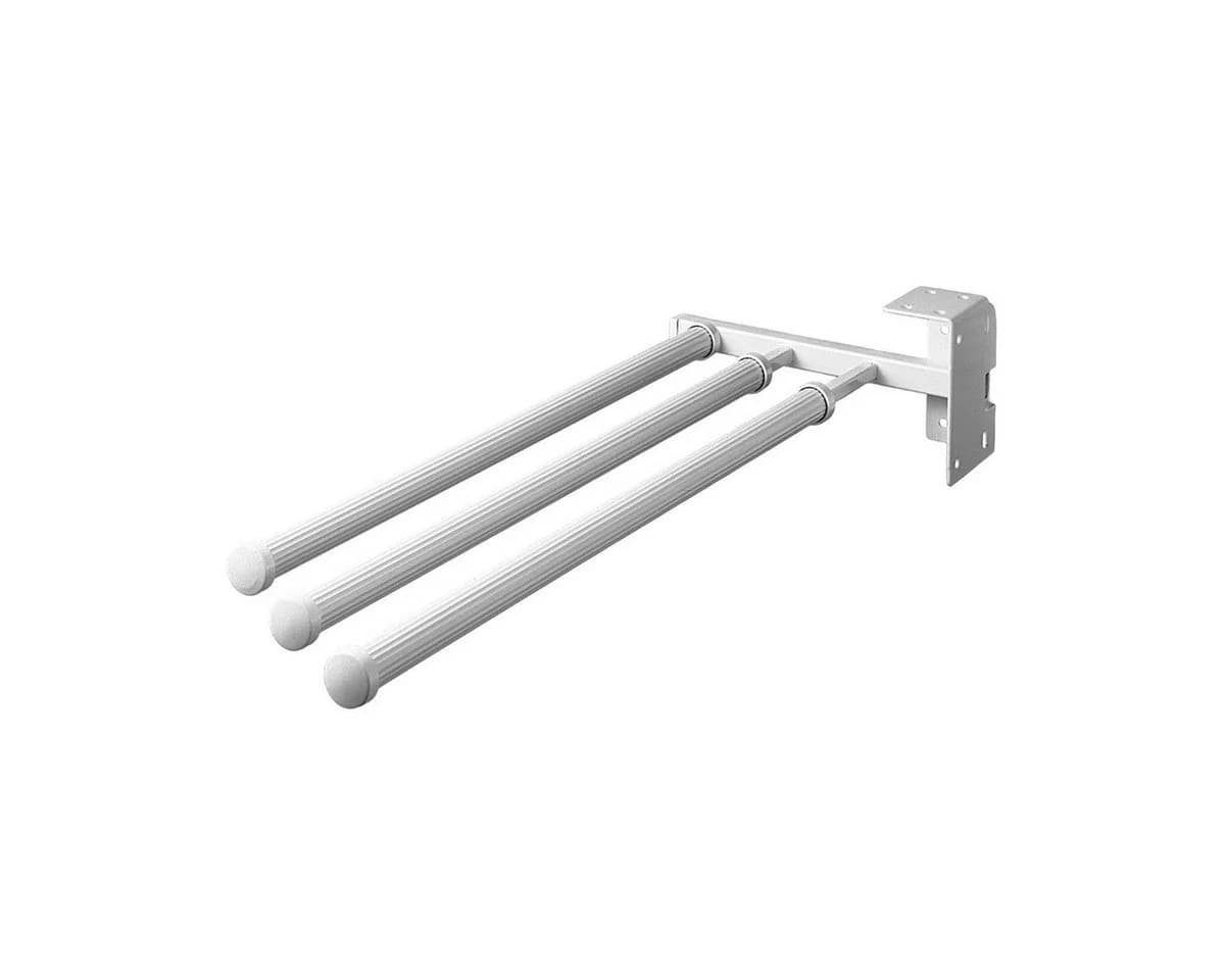 Hailo Teleskop-Handtuchhalter Reinweiß 3-teilig 430 mm - Bild 2