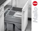 Hailo Einbaumülleimer Euro-Cargo S 3-fach Trennsystem Grau Bild 1