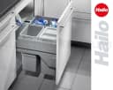 Hailo Einbaumülleimer Euro-Cargo S 3-fach Trennsystem Grau Bild 3