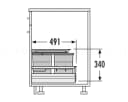 Hailo Einbaumülleimer Separato-K 34L Grau 3-fach Mülltrennung Bild 5