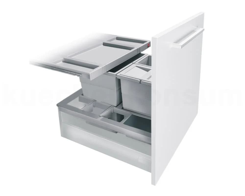 Hailo Einbaumülleimer Separato-K 600 3-fach Trennung Grau - Bild 3