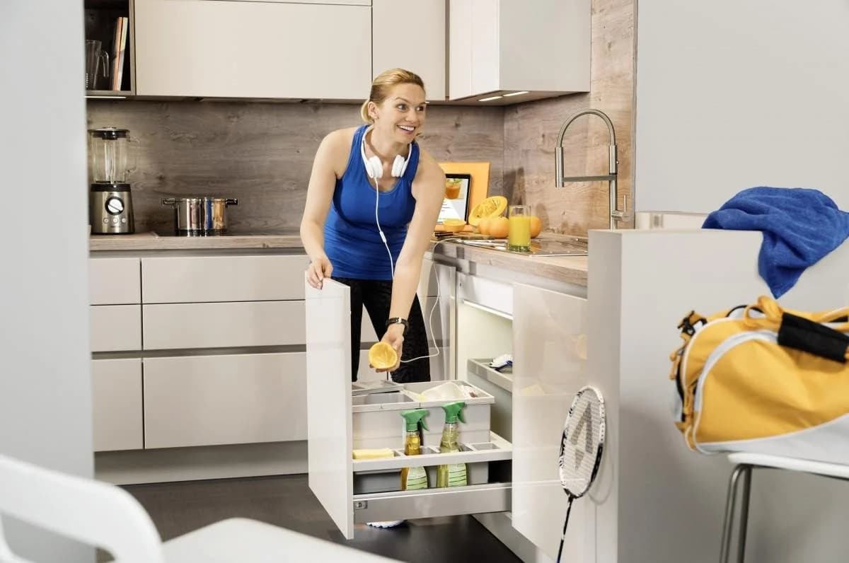Hailo Einbaumülleimer Separato-K 600 3-fach Trennung Grau - Bild 5