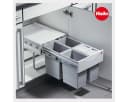 Hailo Einbaumülleimer 3643141 TR Swing Grau Metall Bild 3