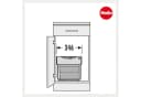 Hailo Einbaumülleimer 3643141 TR Swing Grau Metall Bild 5
