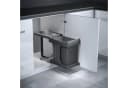 Hailo Einbaumülleimer AS Solo 20 Manual Grau Vollauszug Bild 4