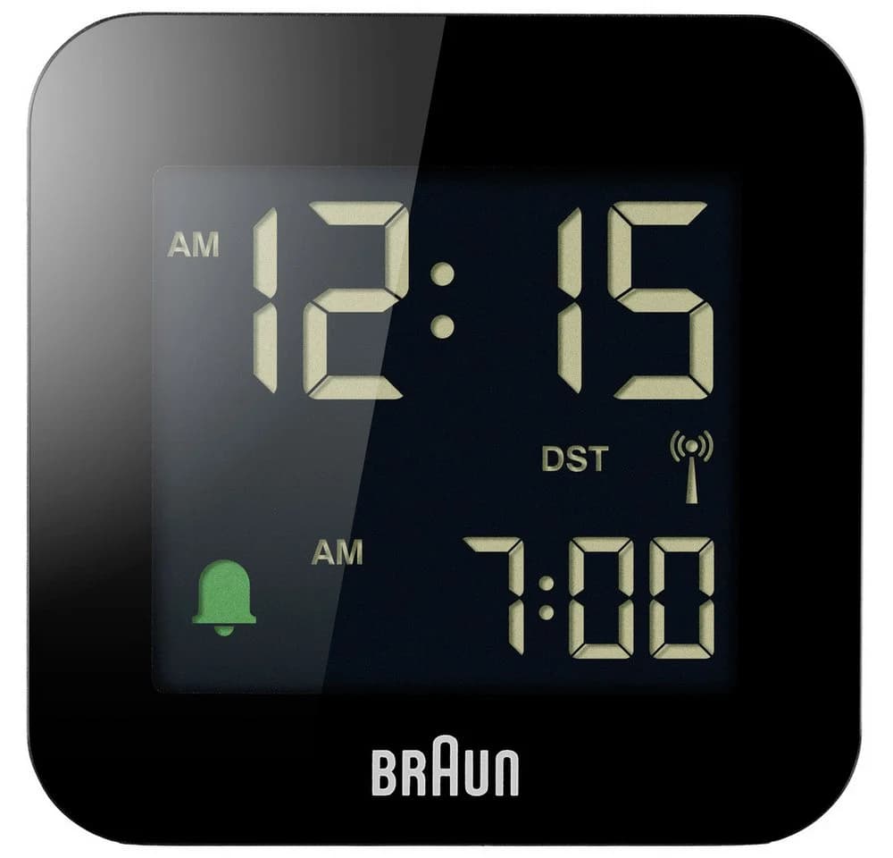 Braun BC08B-DCF Funkwecker Schwarz Negatives Display - Bild 2
