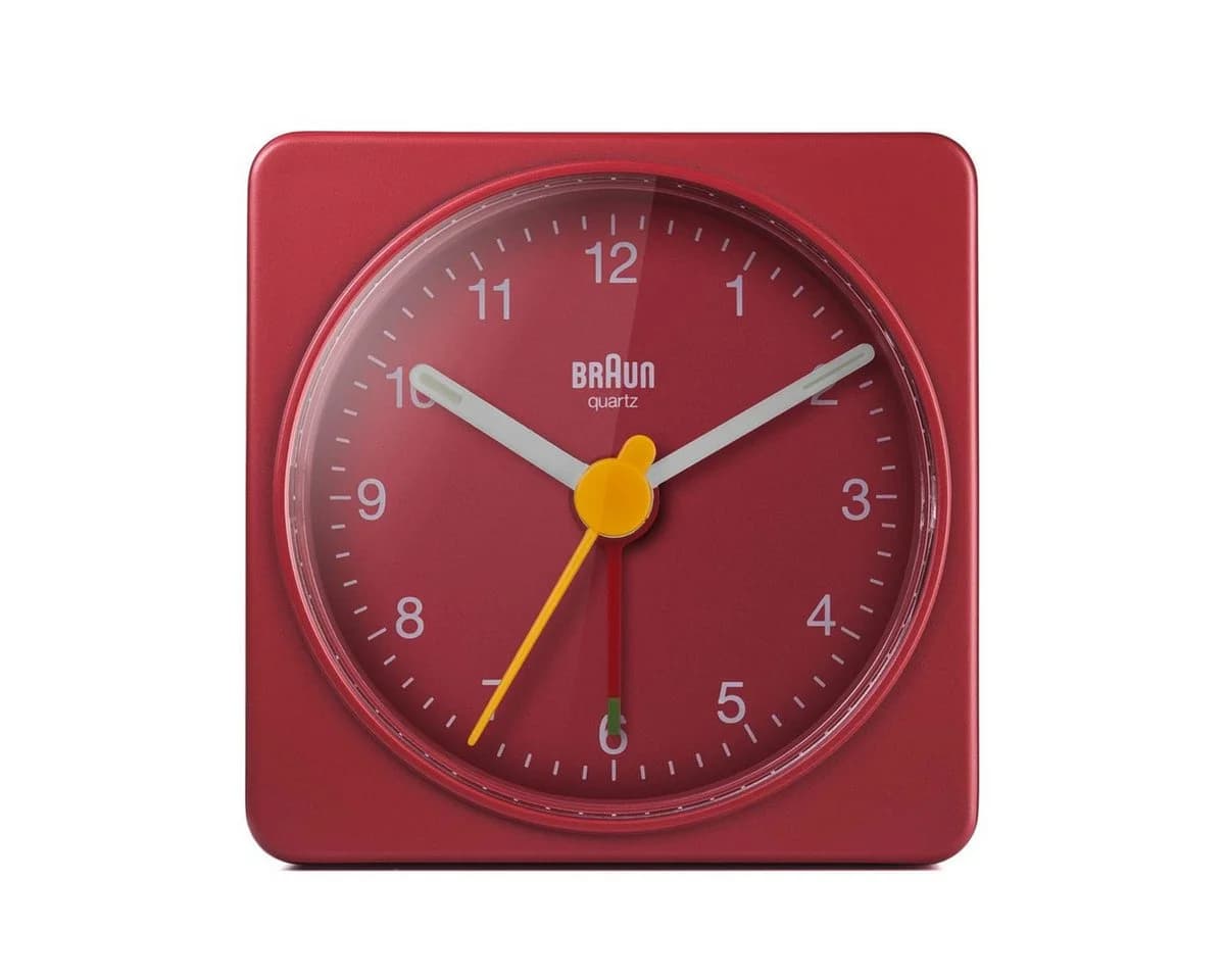 Braun Reisewecker BC 02 R Quarzwecker Rot