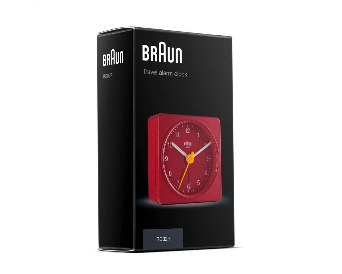 Braun Reisewecker BC 02 R Quarzwecker Rot - Bild 5