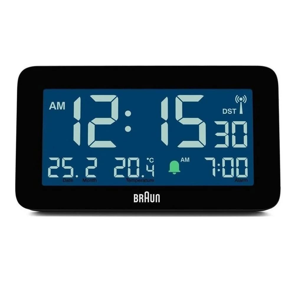 Braun BC10B Funkwecker Schwarz - Atomuhr-Synchronisation & Snooze-Funktion - Bild 2