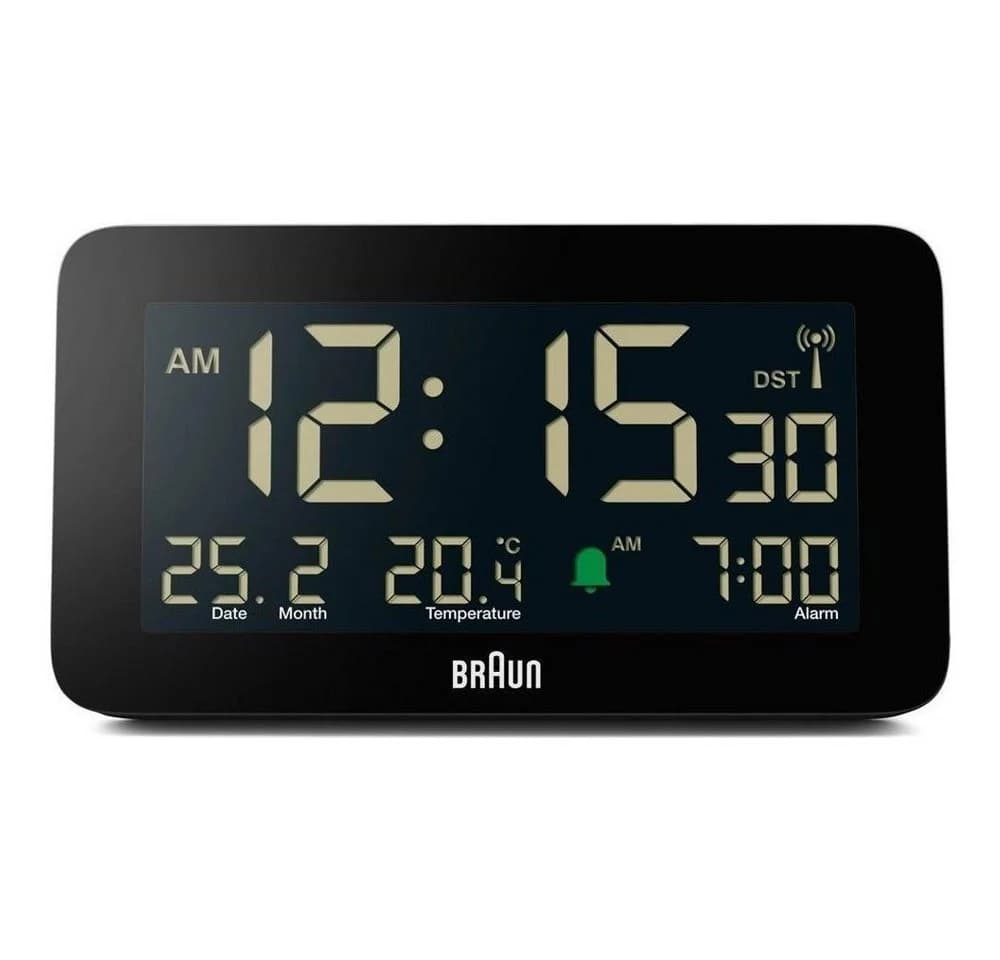 Braun BC10B Funkwecker Schwarz - Atomuhr-Synchronisation & Snooze-Funktion - Bild 3