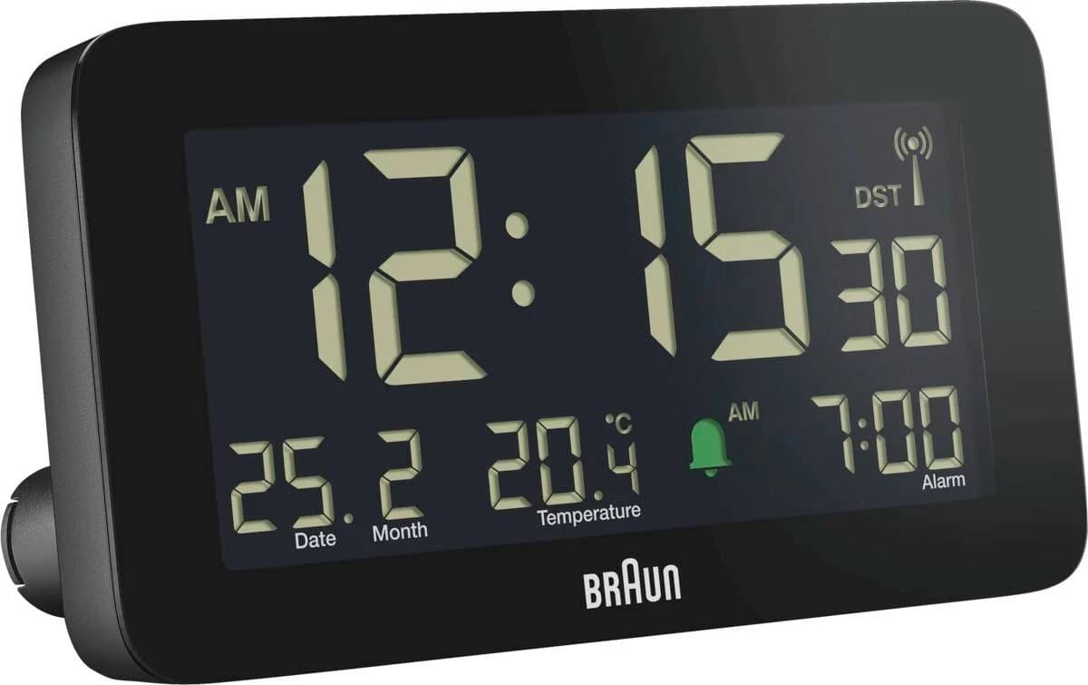 Braun BC10B Funkwecker Schwarz - Atomuhr-Synchronisation & Snooze-Funktion - Bild 4