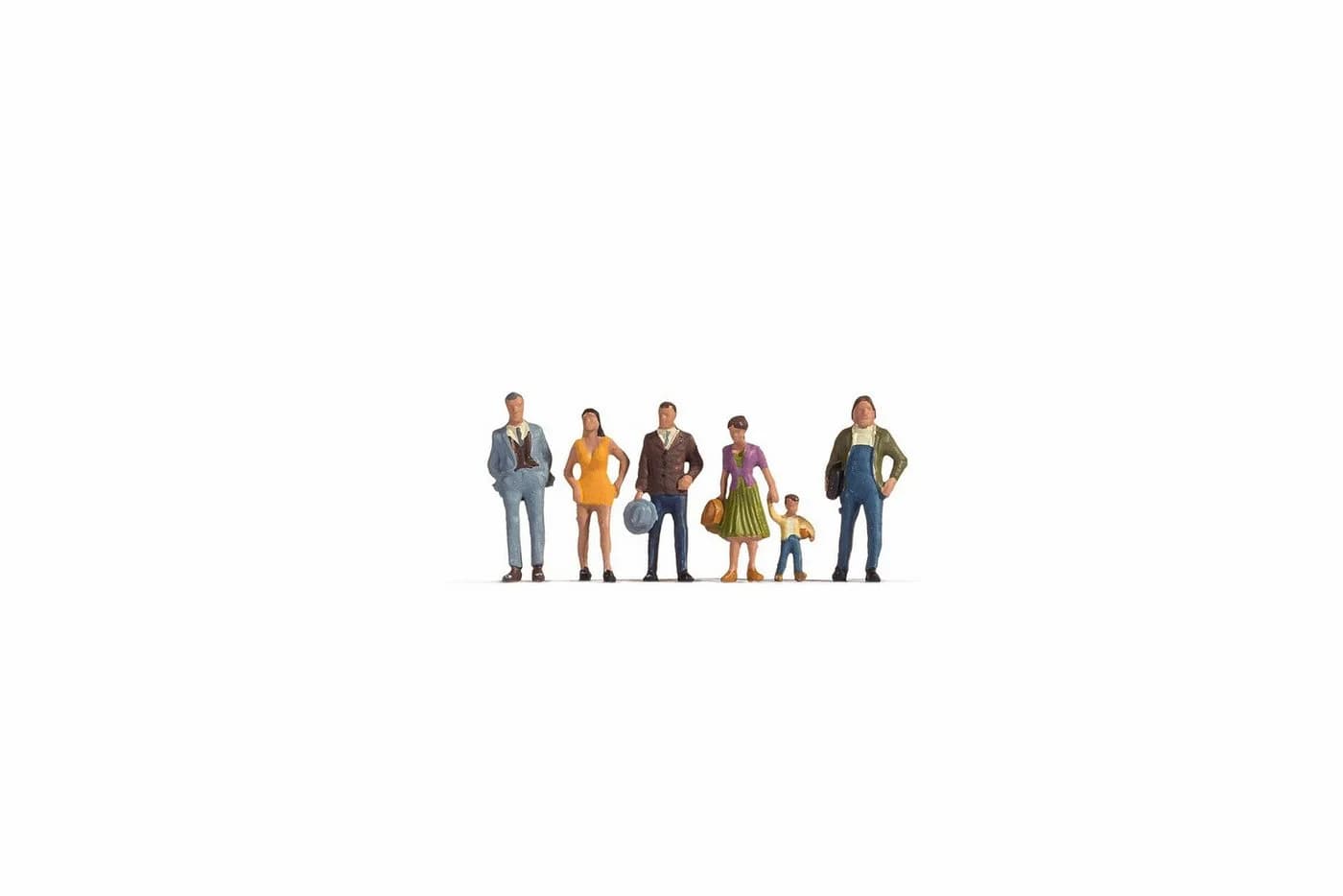 NOCH Figuren-Set 6 Teile Passanten Spur H0 Kunststoff