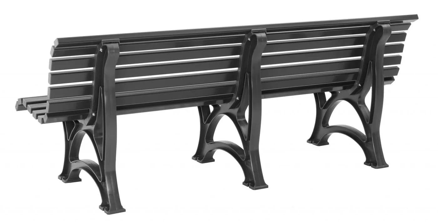 Blome Gartenbank Helgoland 4-Sitzer Kunststoff Weiß