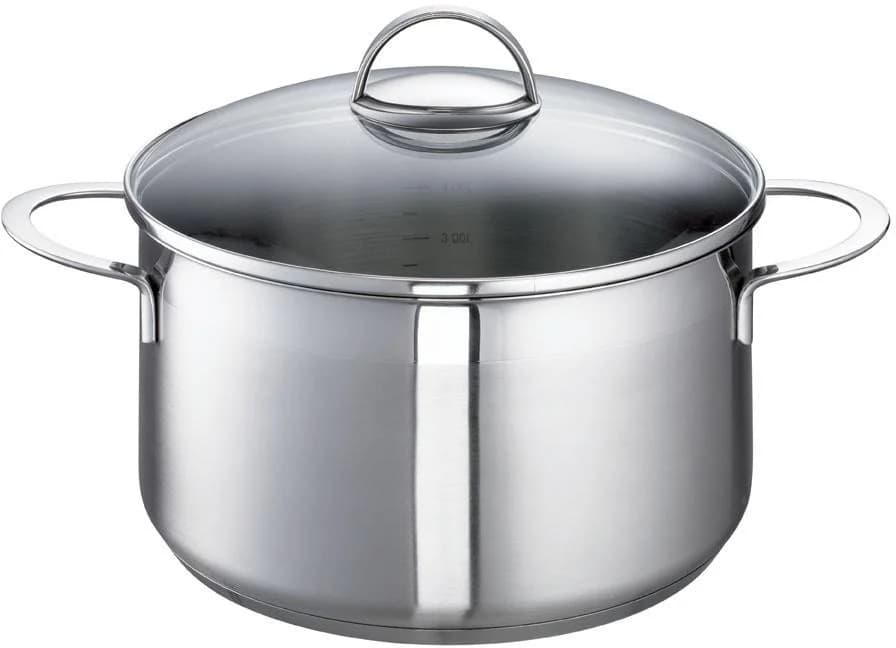 Schulte-Ufer Fleischtopf Wave Silber Induktion 16 cm
