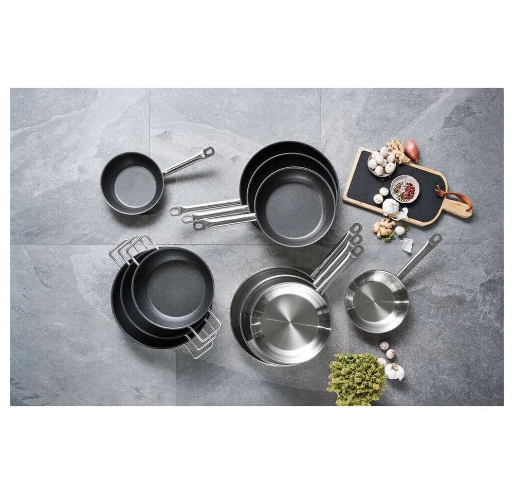 Schulte-Ufer Bratpfanne 24 cm Industar Edelstahl Aluminiumkern - Bild 5