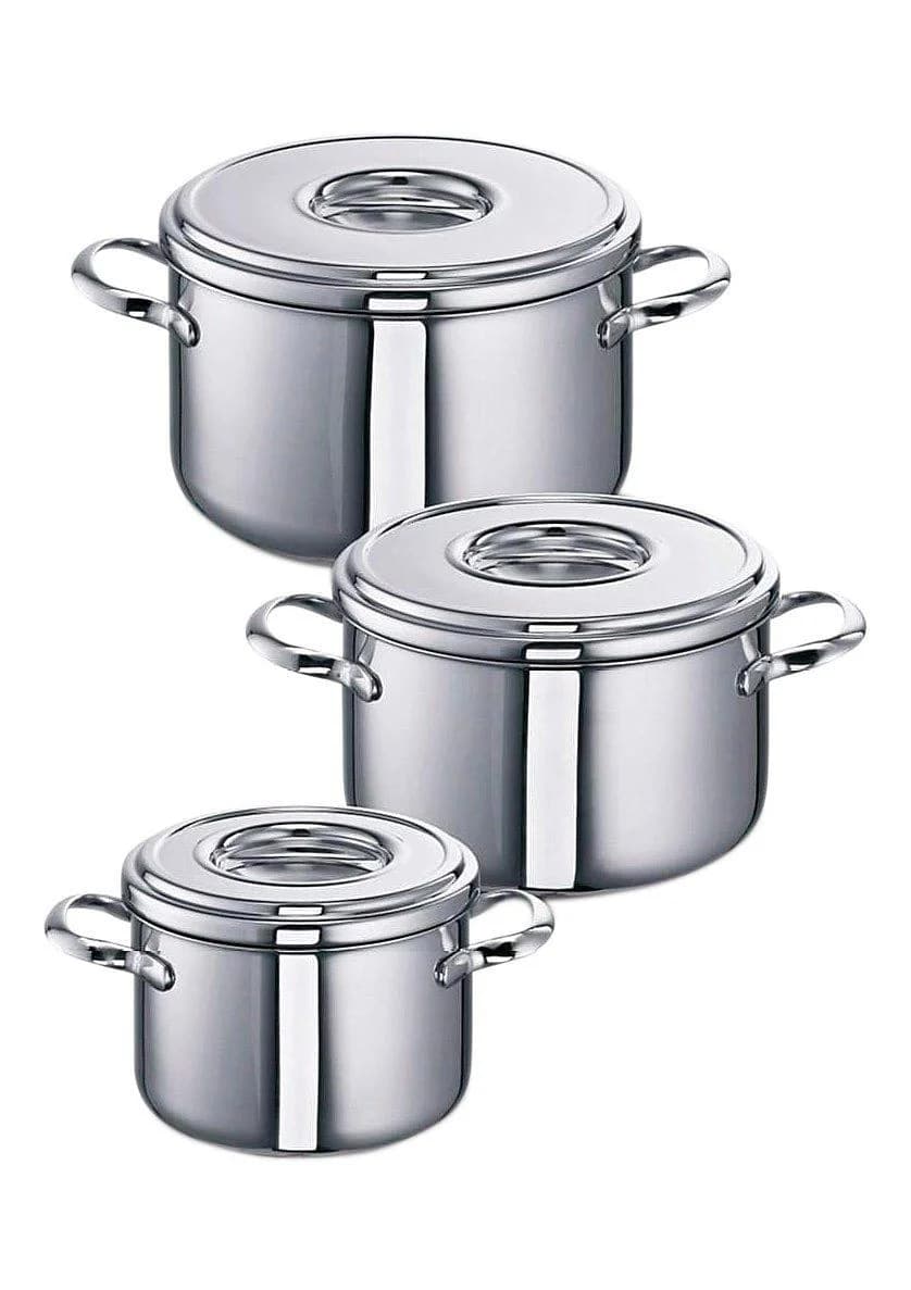 Schulte-Ufer Topf-Set Romana Silber Edelstahl Induktion 6-tlg.