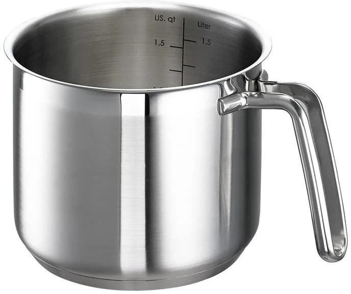 Schulte-Ufer Milchtopf Little Lilly Silber Induktion Edelstahl 14 cm
