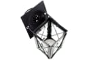 Kerzenhalter Mini-Laterne 2er-Pack Schwarz Eisen Glas Bild 1