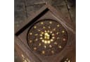 Frank Flechtwaren Gartenbrunnen Blumenwiese Metall Rostfinish LED Bild 3