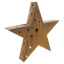 Dekoleidenschaft LED-Dekofigur Stern Metall Braun Timer Bild 4