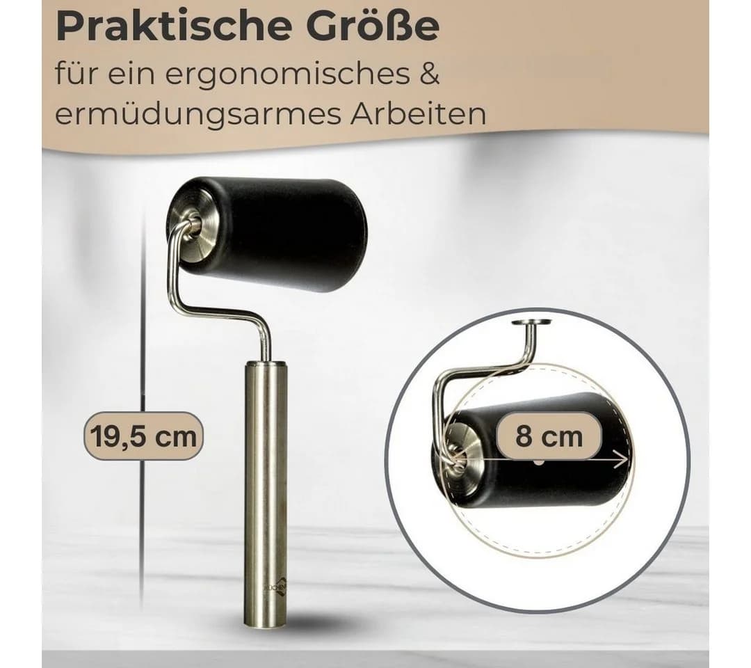 Küchenprofi Teigroller BAKE Edelstahl Konische Walze