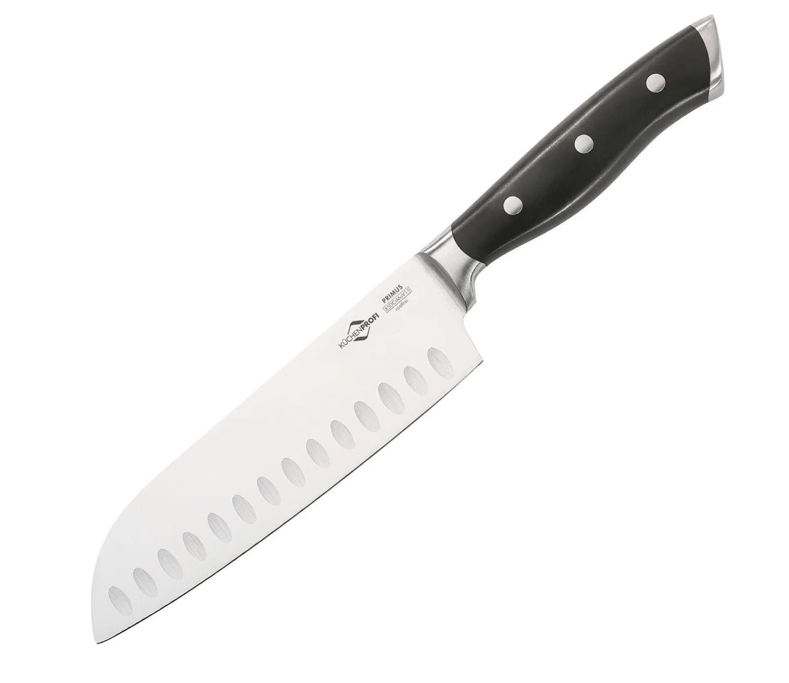 Santokumesser Küchenprofi Primus 18 cm Schwarz Silber