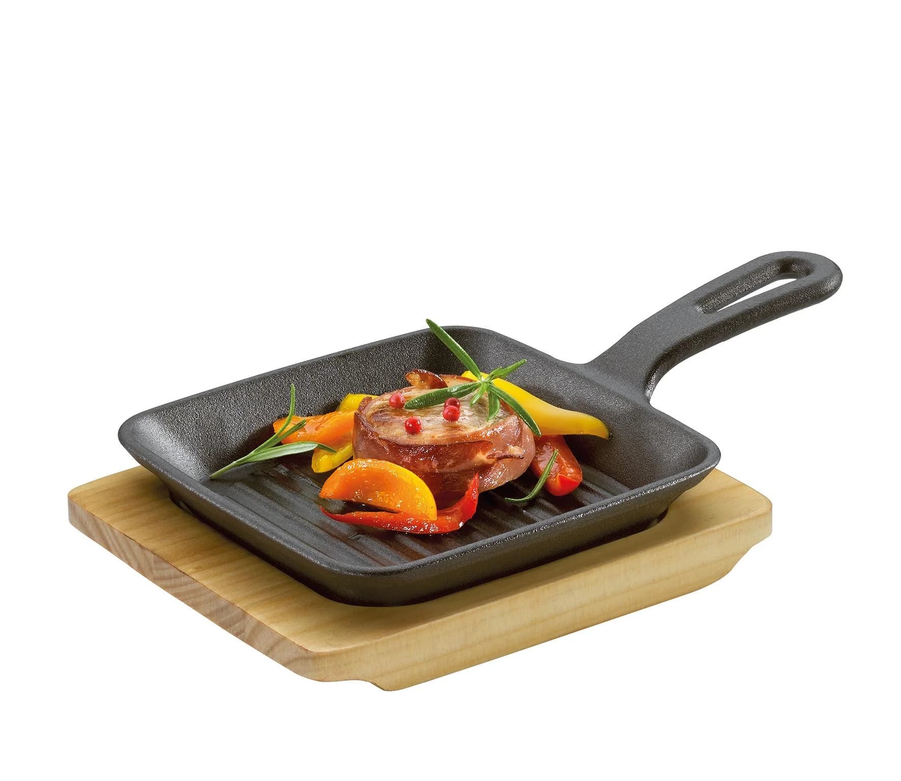 Servierpfanne Küchenprofi BBQ Gusseisen Schwarz