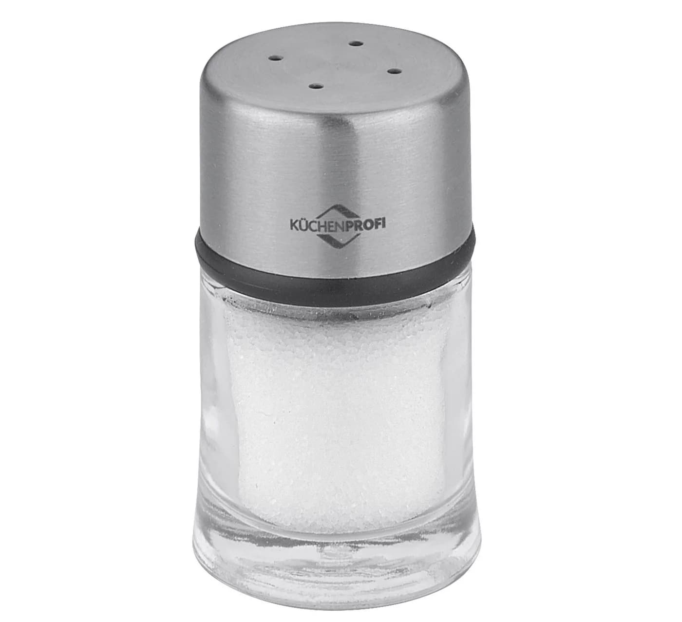 Küchenprofi Salzstreuer Glas Edelstahl Transparent Silber