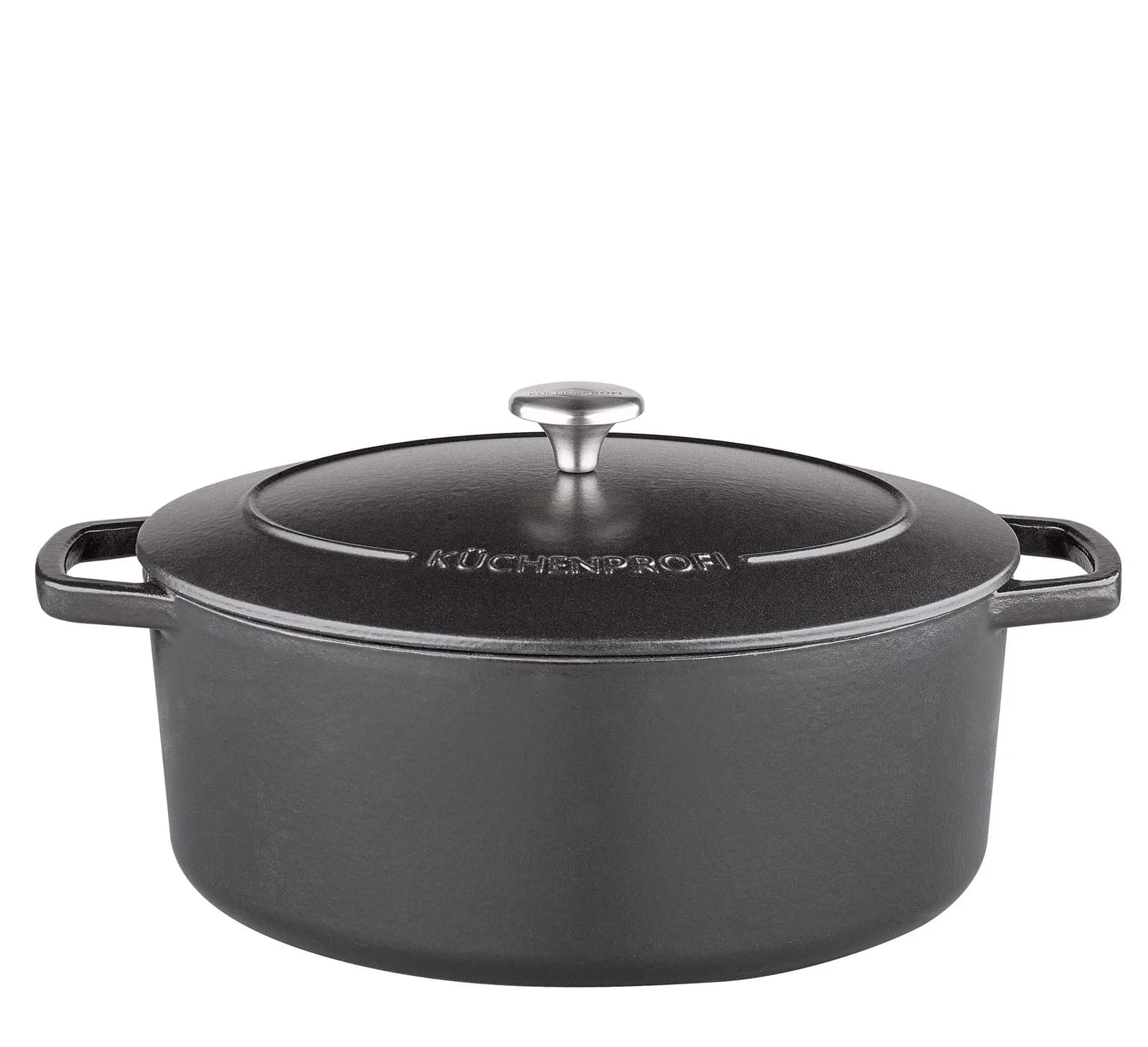 Bratentopf KÜCHENPROFI PROVENCE 7 Liter Gusseisen Schwarz