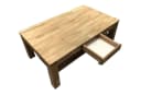 ELFO Couchtisch Eiche Massiv 115 cm mit Schubkasten Bild 2